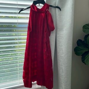 Beaut red halter neck dresss